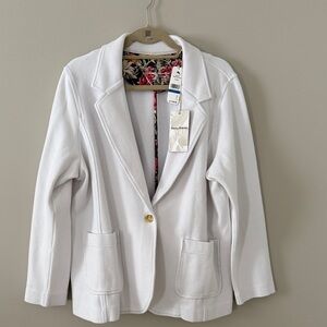 NWT Tommy Bahama ARUBA White fleece Blazer size XL/TG